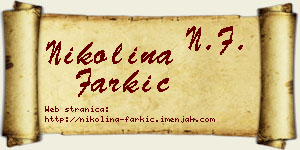 Nikolina Farkić vizit kartica